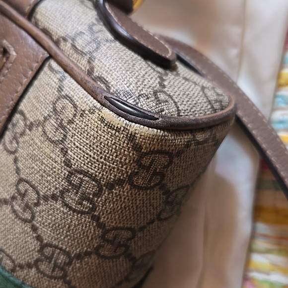 GUCCI Ophidia Gg Supreme Mini Shoulder Bag In Brown - Picture 11 of 15